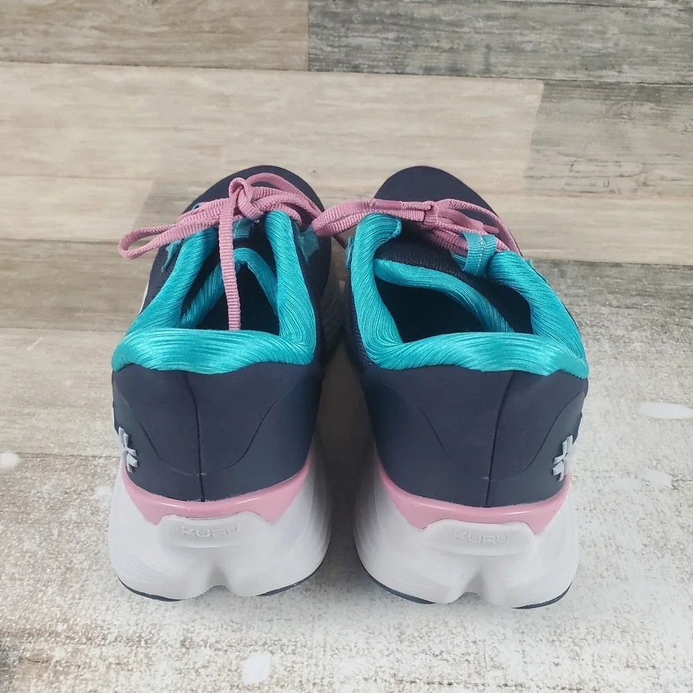 KURU Atom 2 Womens Shoes Sz 7 M Running Night Blue Teal Mesh‎ Lace Up Sneakers